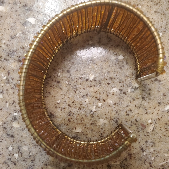 Shimmering Beaded Bangle Bracelet - Picture 4 of 4